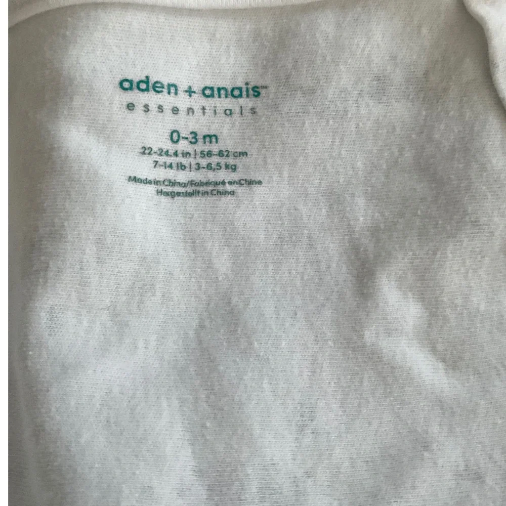 Aden + Anais Essentials Baby Swaddle Wrap‎ 0-3M White Safari Animal Print Cotton